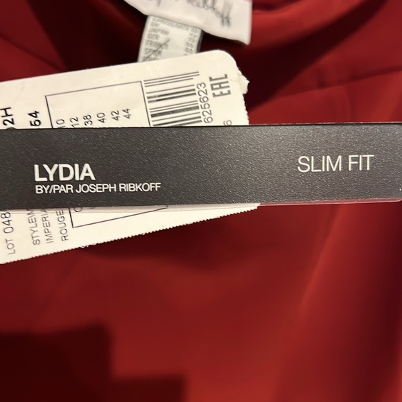 Joseph Ribkoff Lydia imperial red pants size 10 slim fit new with tags - Picture 5 of 6
